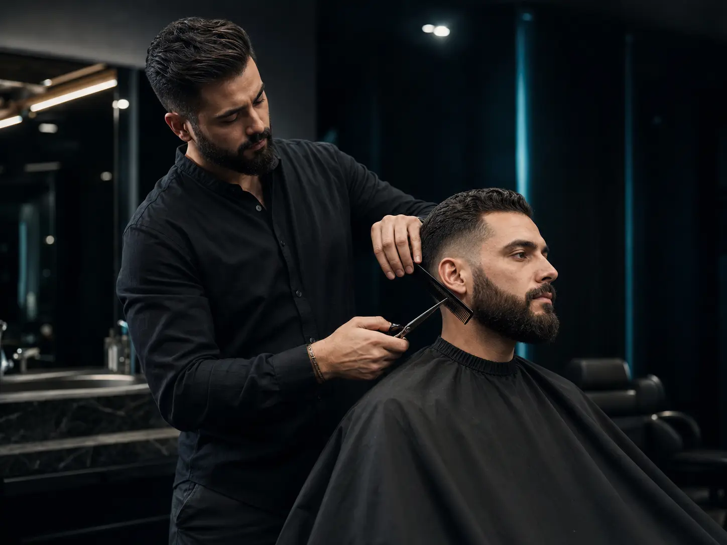 Cut and Beard at Prestige Barber Malta